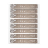 Burlap Lace silber Glitzer rustikales Land Hochzei (Bogen)