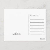 Burlap Leaf, Happy Thanksgiving Dinner Einladung Postkarte (Rückseite)