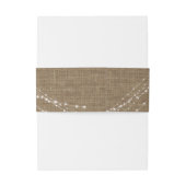 Burlap & Light Strings Sie sind eingeladen Typogra Einladungsbanderole (Rückseitenbeispiel)