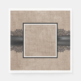 Burlap-, Liner- und Spitzen-Servietten Serviette
