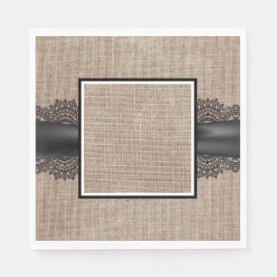Burlap-, Liner- und Spitzen-Servietten Serviette