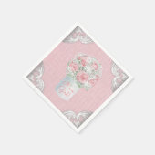 Burlap Mason Jar Baby Duschpapier Napkins Serviette (Ecke)