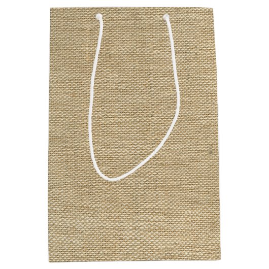 Burlap Mittlere Geschenktüte (Vorderseite)