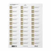 Burlap Monogram Hearts (Vorne)