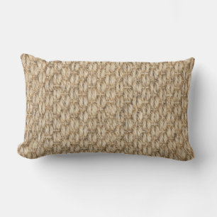 Burlap-Muster Lendenkissen
