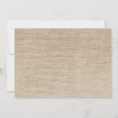 Burlap Palm Tree Brown Ankündigung Datum freihalte (Rückseite)