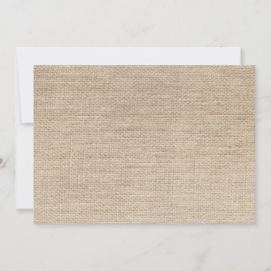 Burlap Palm Tree Brown Ankündigung Datum freihalte (Rückseite)