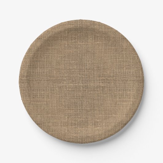 Burlap Pappteller (Vorderseite)