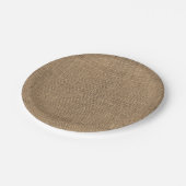 Burlap Pappteller (Schrägansicht)