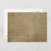 Burlap Postkarte (Vorne/Hinten)