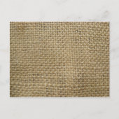 Burlap Postkarte (Vorderseite)