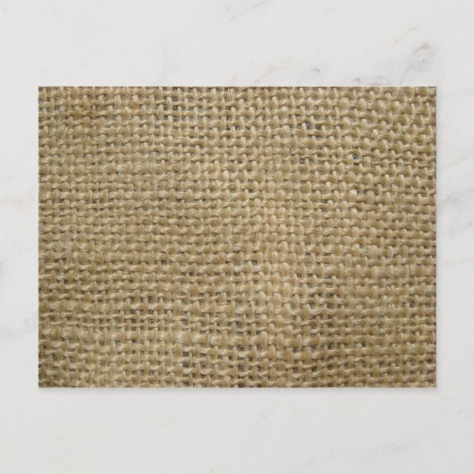 Burlap Postkarte (Vorderseite)