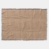 Burlap Print Throw Blanket Decke (Vorderseite)