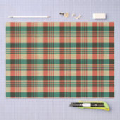 Burlap Red Green Kariert Christmas Seidenpapier (Handwerk)