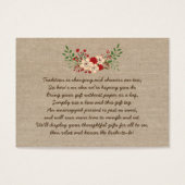 Burlap red Kein Wrapper-Display Brautparty Geschen (Vorderseite)