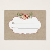 Burlap red Kein Wrapper-Display Brautparty Geschen (Rückseite)