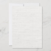 Burlap Rustic Jar Wedding Einladung (Rückseite)