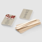 Burlap Rustic Red Floral Mason Jars Wedding Fächer (Non-assembled)