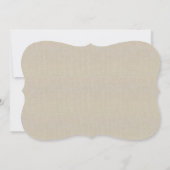 Burlap Rustikale Pink Mason Jar Bridesmaid Card Einladung (Rückseite)