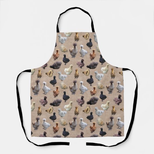 Burlap Silkie Bantam Schürze (Vorderseite)