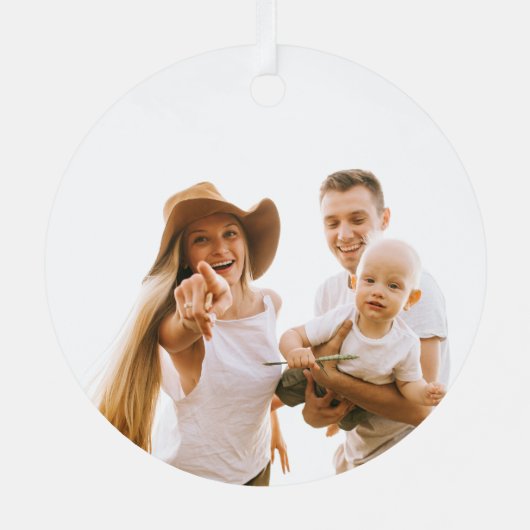 Burlap Snowflakes Custom Family Name Skriptschrift Ornament Aus Metall (Rückseite)