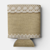 Burlap, Spitzen-Textur. Dosenkühler (Rückseite)