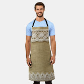 Burlap, Spitzen-Textur. Schürze (Getragen)