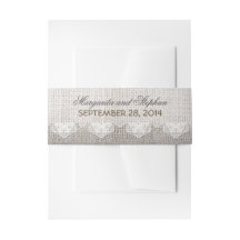 Burlap-Spitzenreiter-Bauchbands