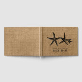 Burlap Starfish Family Beach House Gästebuch (Voll)
