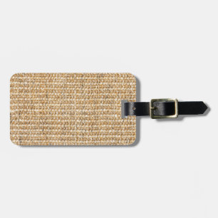 Burlap-Textur Gepäckanhänger
