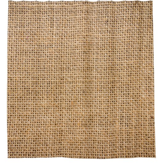 Burlap-Textur, nahtloser Hintergrund Duschvorhang (Vorderseite)