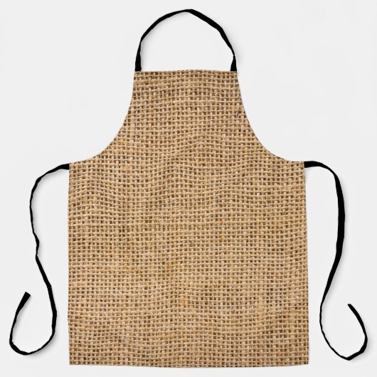 Burlap-Textur, nahtloser Hintergrund Schürze (Vorderseite)