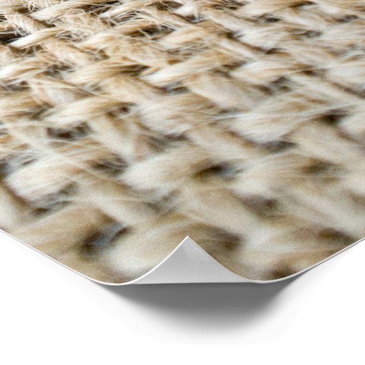 Burlap-Textur Poster (Ecke)