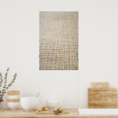 Burlap-Textur Poster (Küche)