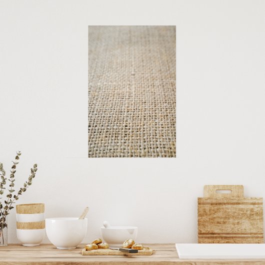 Burlap-Textur Poster (Küche)