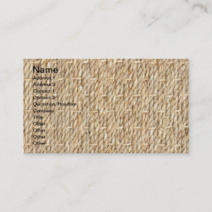 Burlap-Textur Visitenkarte