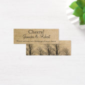 Burlap und Birch Posh Wedding Drinks Tickets (Schreibtisch)