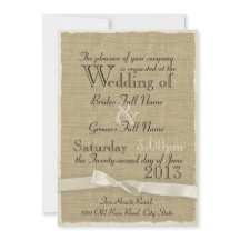 Burlap und Bow Rustic Wedding Lite