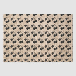 Burlap und Cherries Seidenpapier