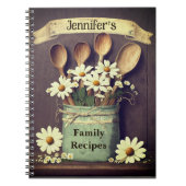 Burlap und Daisies Notizblock (Vorderseite)