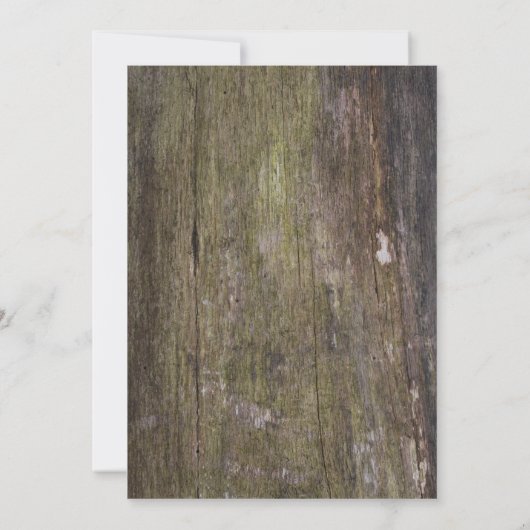 Burlap und Holz, rustikaler Geburtstag Einladung (Rückseite)