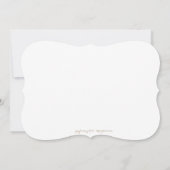 Burlap- und Lace-Baby-Dusche hinzufügen Text-Einla Einladung (Rückseite)