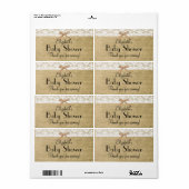 Burlap und Lace Baby Duwer Danke (Vorne)