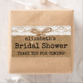 Burlap- und Lace-Brautparty (Insitu)