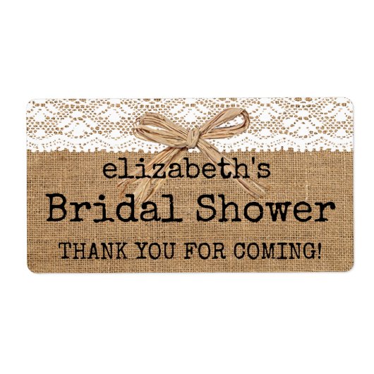 Burlap- und Lace-Brautparty (Vorne)