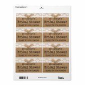 Burlap- und Lace-Brautparty (Vorne)