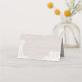 Burlap und Lace Platzkarte (Vorderseite)