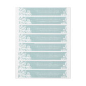 Burlap und Lace Rundum-Adressaufkleber (Bogen)