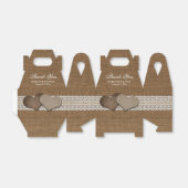 Burlap und Lace Rustic Country Wedding Geschenkschachtel (Ungefaltet)