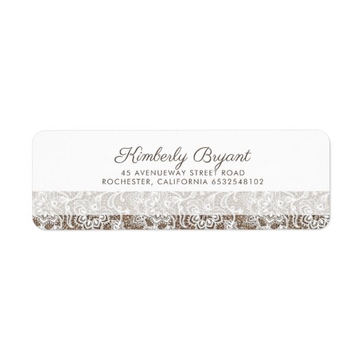 Burlap und Lace Rustic Wedding (Vorne)